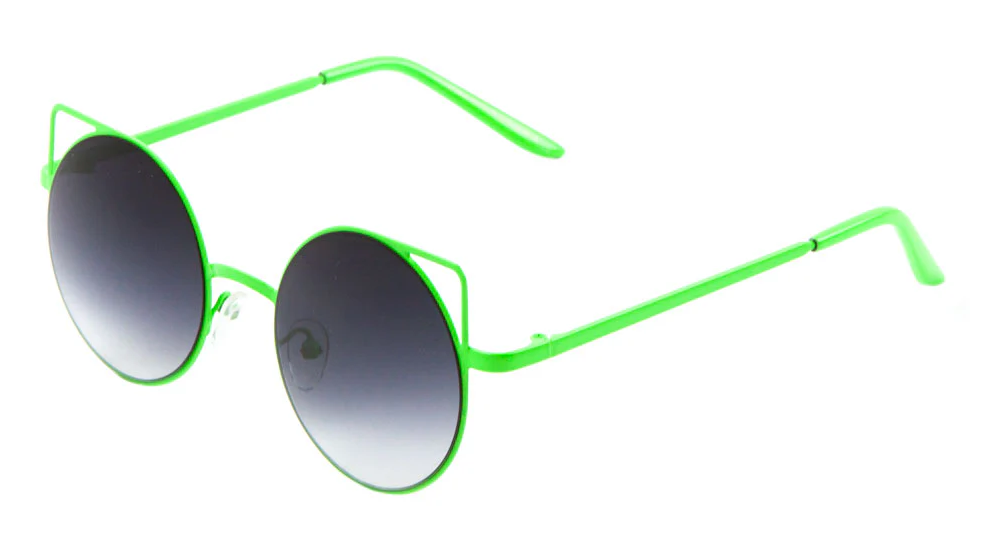 Gafas de sol retro de neón