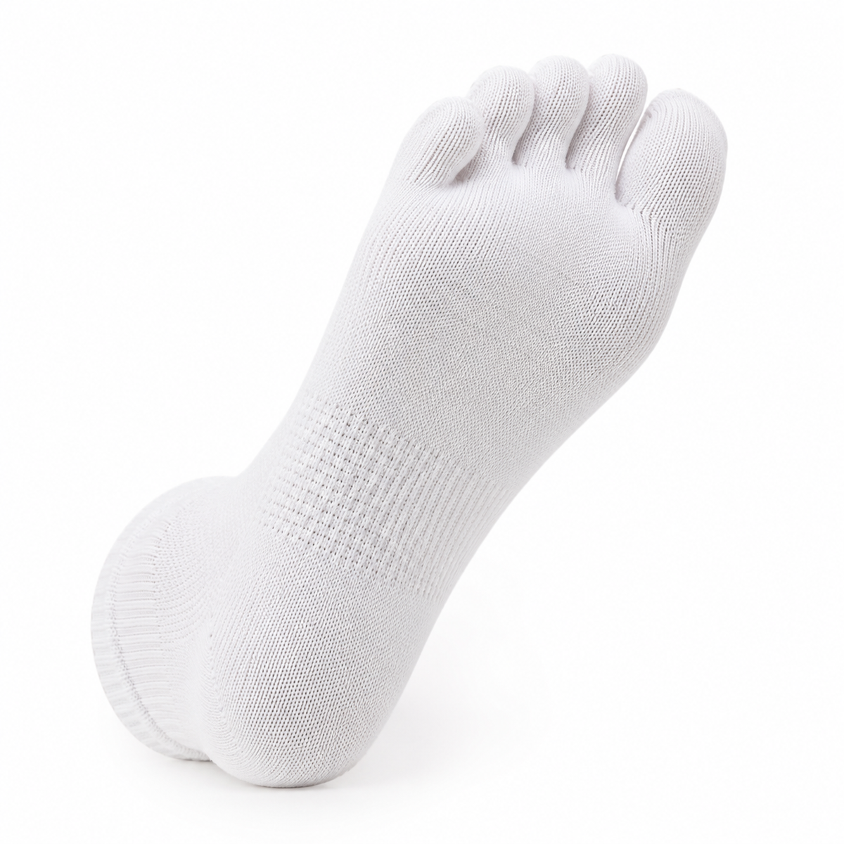 Zehensocken weiss kurz