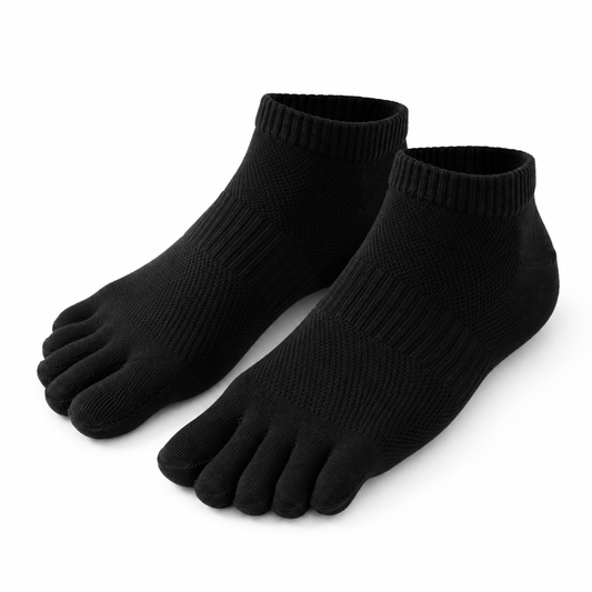 Zehensocken schwarz kurz