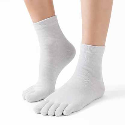 Zehensocken weiss