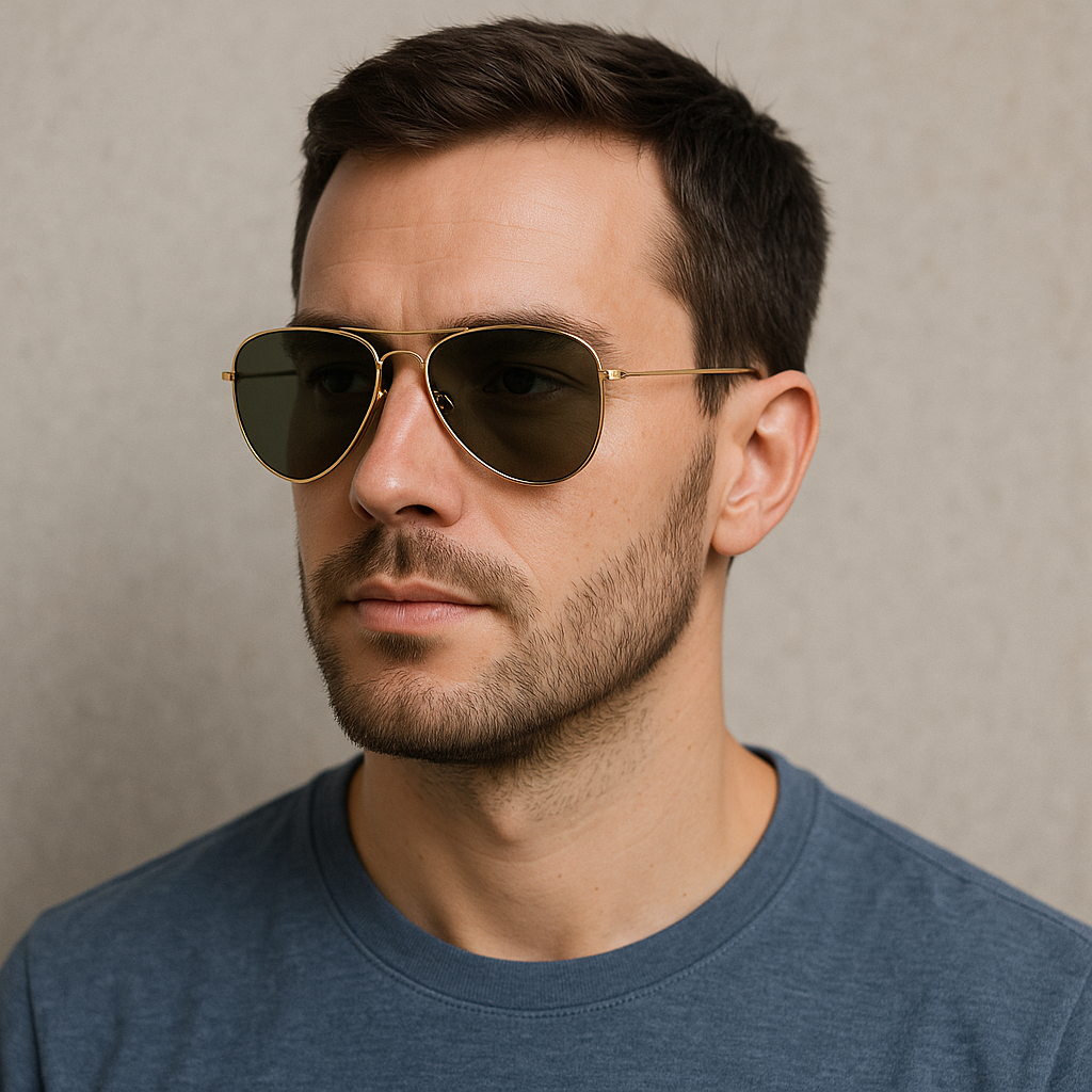 Sonnenbrille Air Force Aviator Gold
