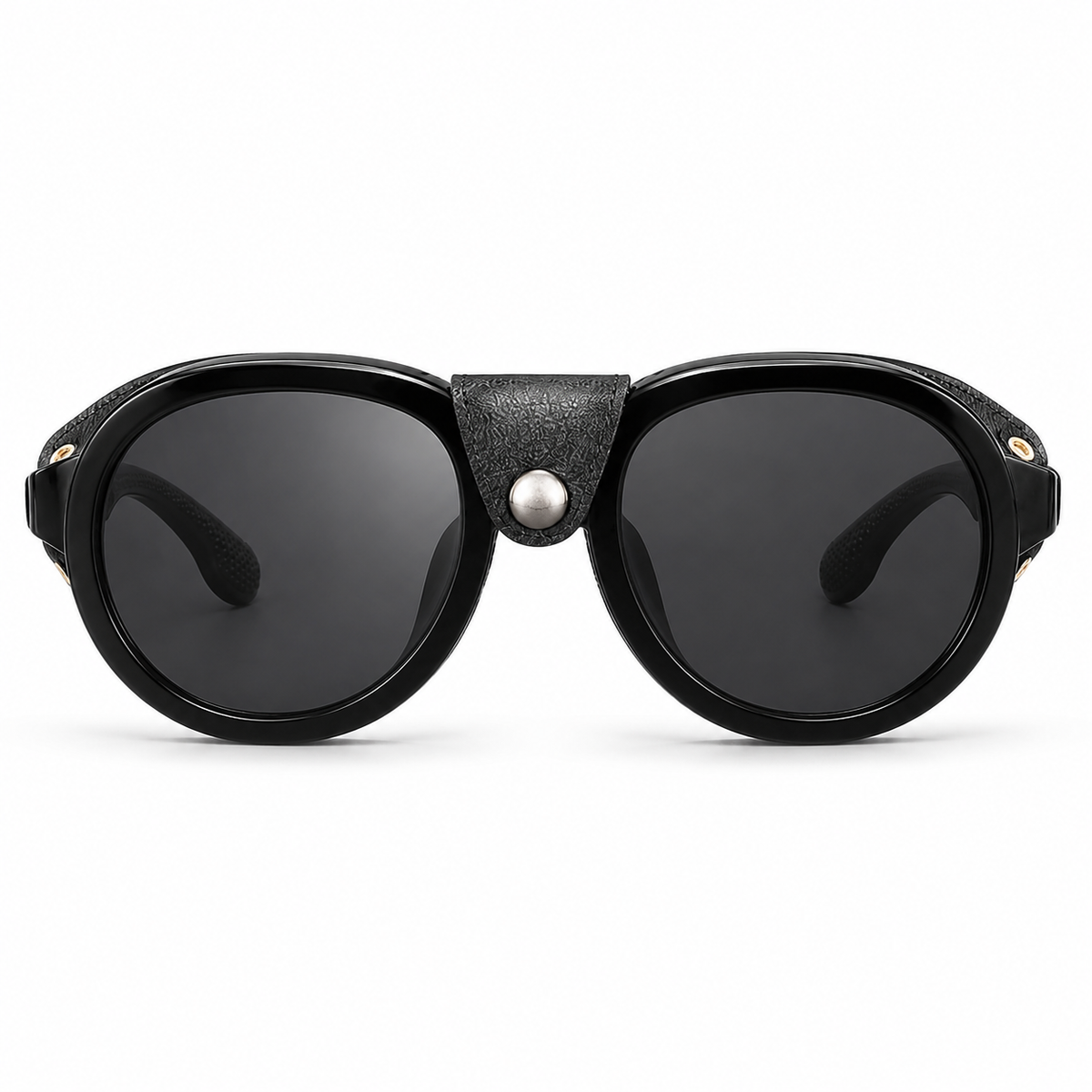 Sonnenbrille Aviator mit Seitenschutz schwarz