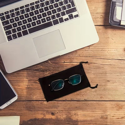 Bolsa de microfibra para gafas de sol negra