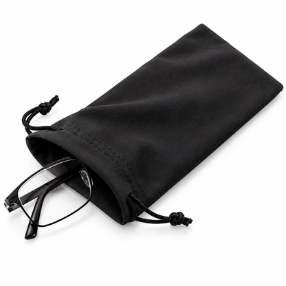 Bolsa de microfibra para gafas de sol gris
