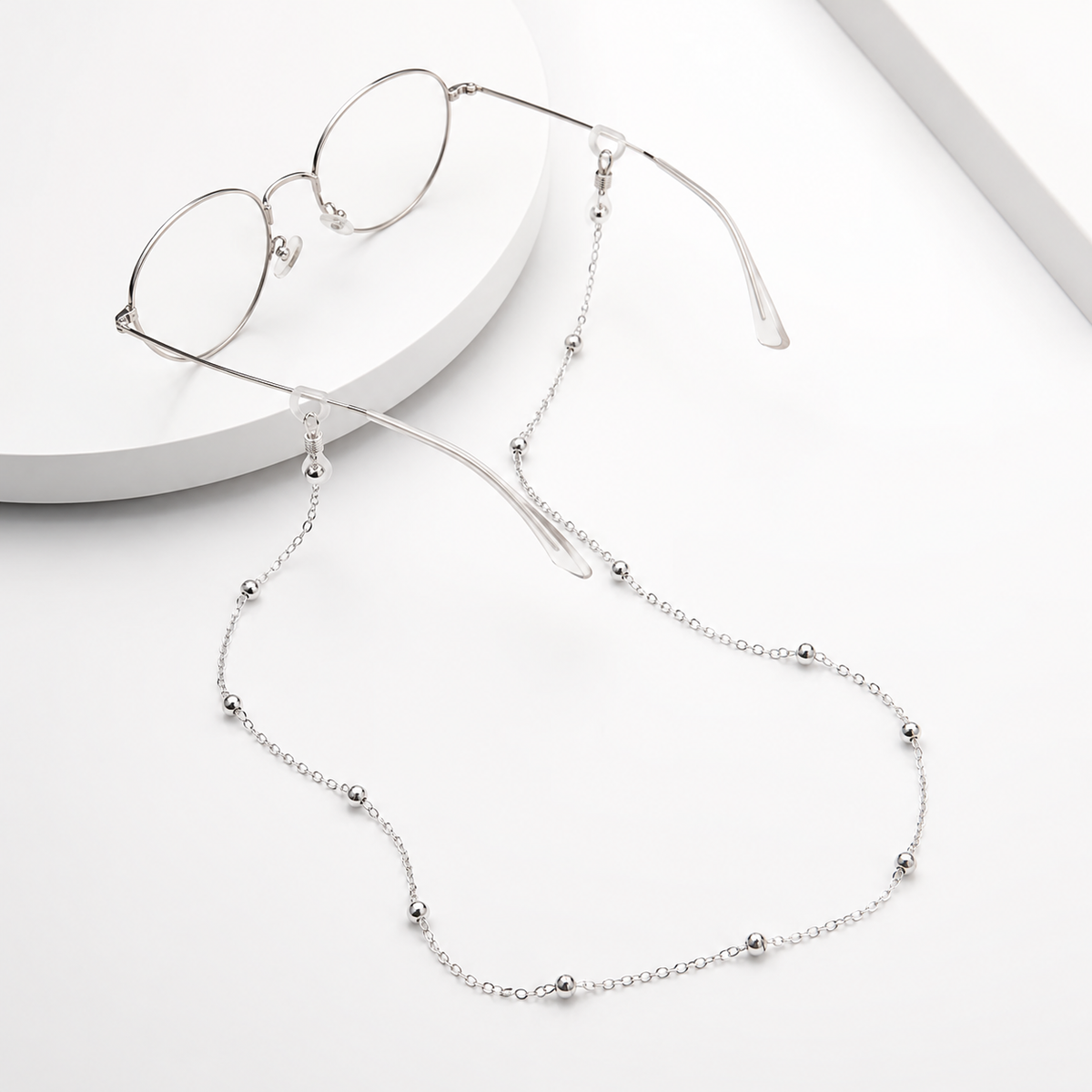 Brillenkette silber