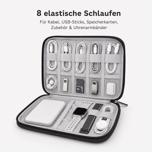 Kabel Organizer Etui mit 8 Fächer