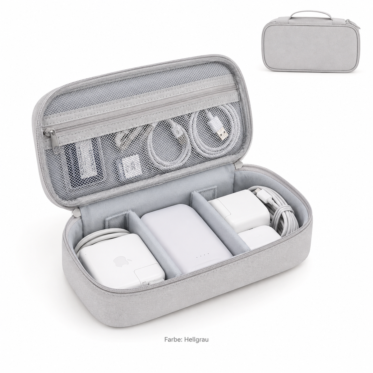 Kabel Organizer Etui grau