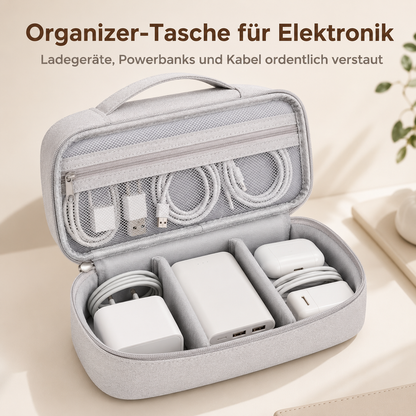 Kabel Organizer Etui grau