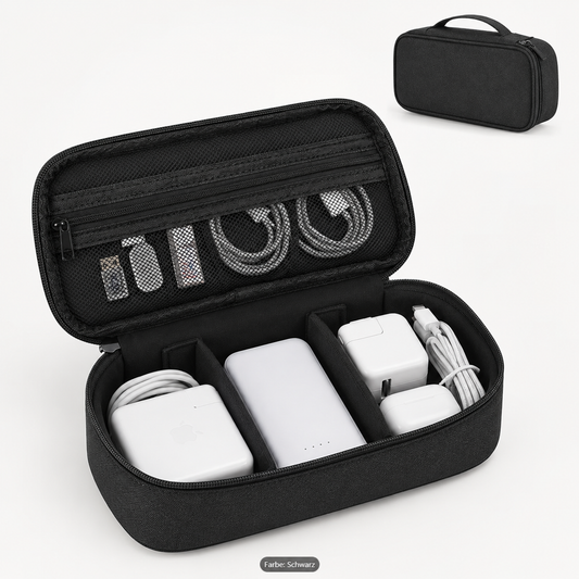 Kabel Organizer Etui schwarz