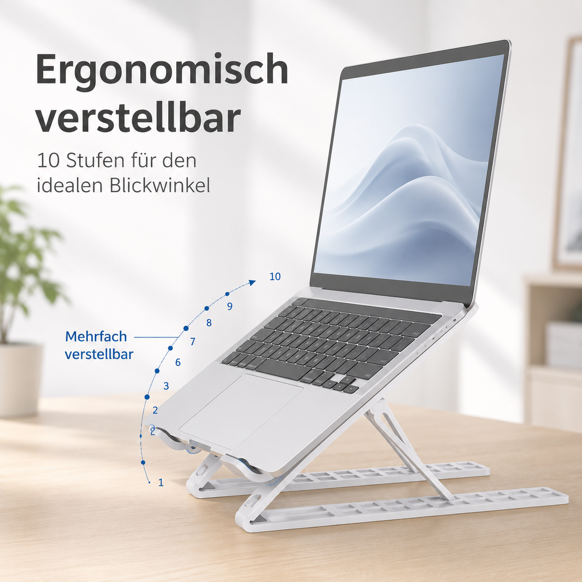 Tablett und Laptop-Ständer weiss