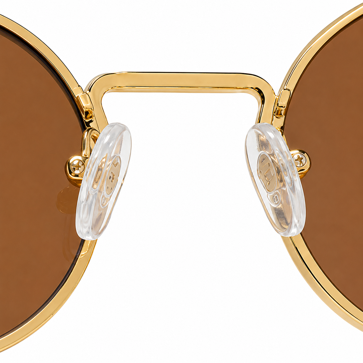 Sonnenbrille Retro Gold/Braun