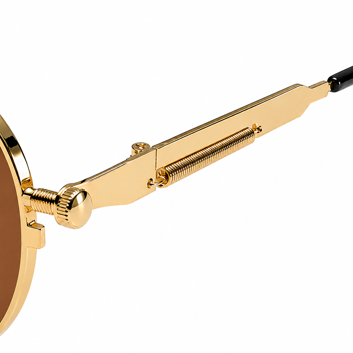 Sonnenbrille Retro Gold/Braun