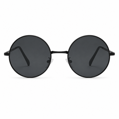 Sonnenbrille Retro schwarz