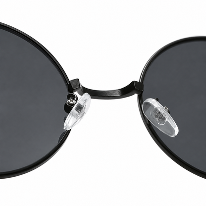 Sonnenbrille Retro schwarz