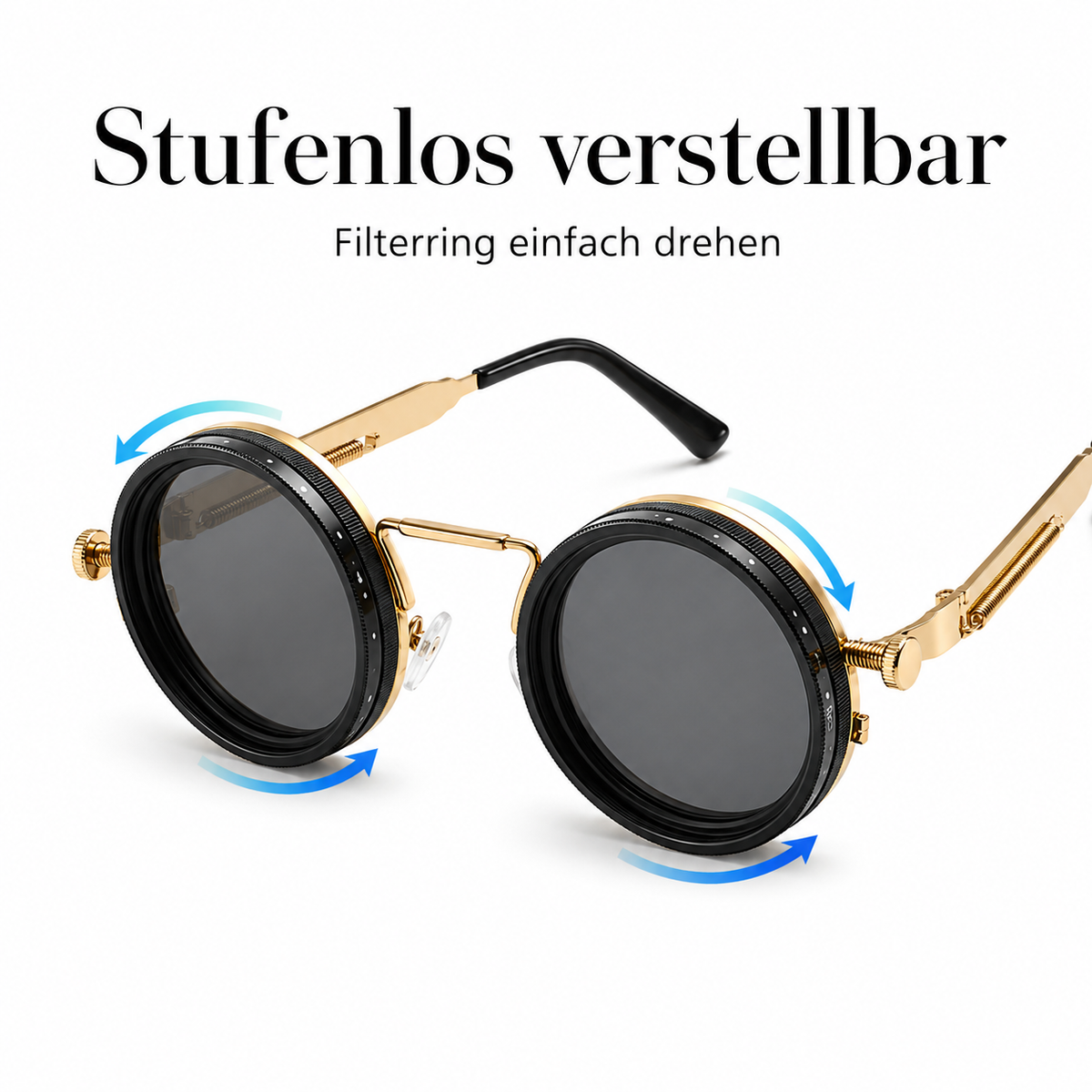 Sonnenbrille Retro mit Tönungseinstellung