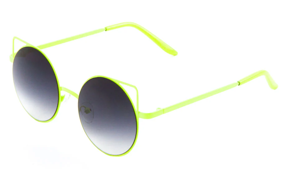 Gafas de sol retro de neón
