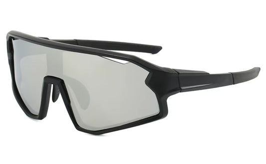 Sportbrille Schwarz/Silber