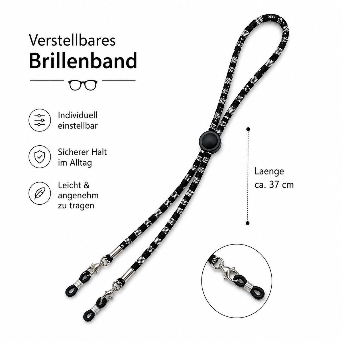 Brillenband verstellbar
