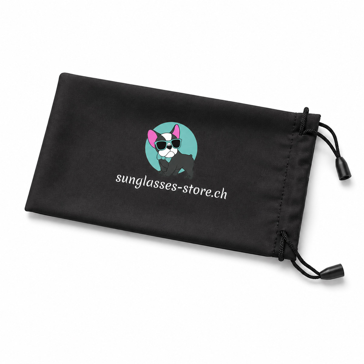 Bolsa de microfibra para gafas de sol negra