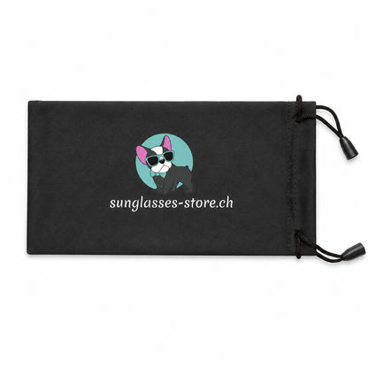 Bolsa de microfibra para gafas de sol negra