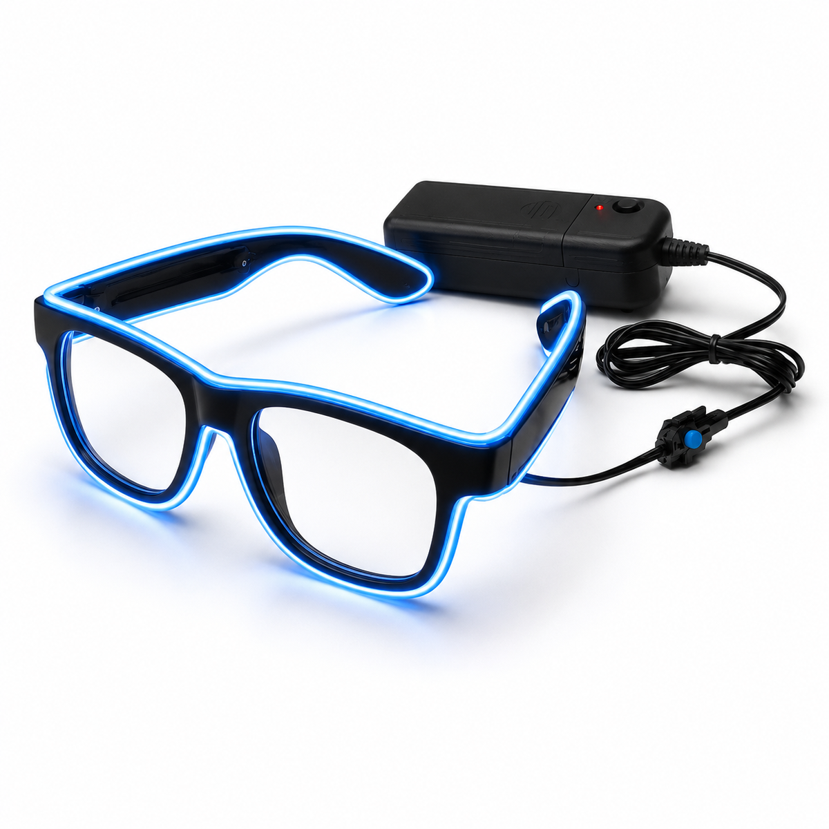 Leuchtende LED-Brille