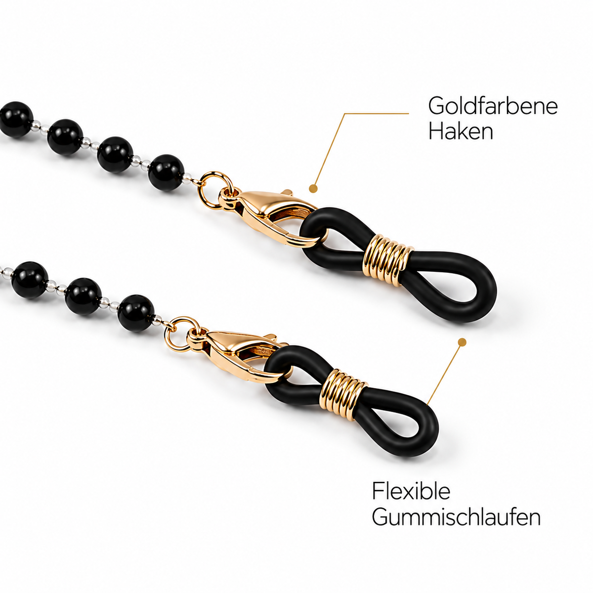 Brillenkette schwarz