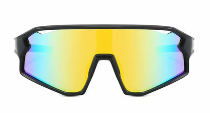Sportbrille Schwarz/Grün
