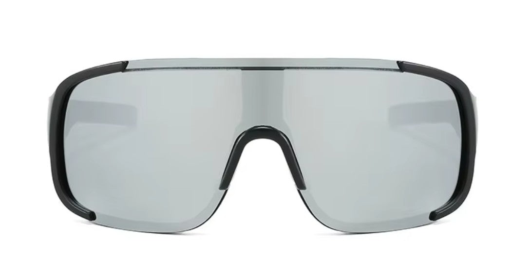 Sportbrille Silber/Schwarz