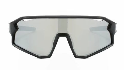 Sportbrille Schwarz/Silber